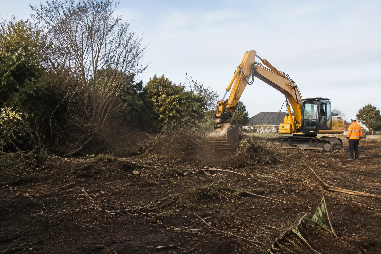 Illustrative section clearing work